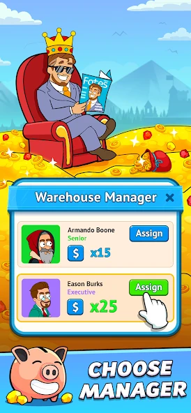 Mining Empire: Gold Clicker APK screenshot 2
