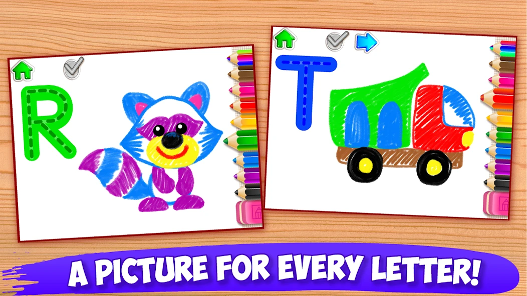 ABC DRAW! Alphabet games Preschool! Kids DRAWING 2 screenshot 4