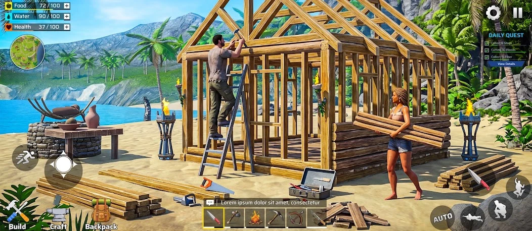 Survival Games Offline free: Island Survival Games screenshot 5