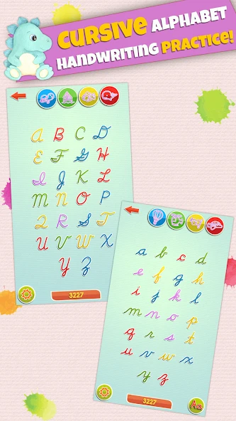 LetraKid Cursive: Alphabet Letters Writing Kids screenshot 1