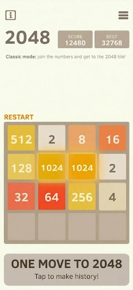 Download 2048 Number Puzzle game (MOD, Max Score) 6.46 screenshot 3