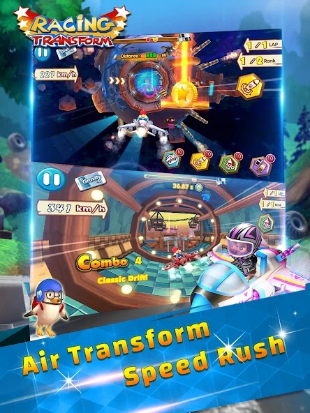 Racing Transform - Skyland Race screenshot 5