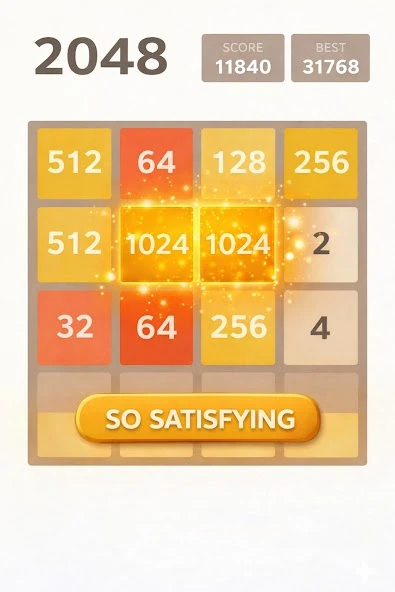 Download 2048 Number Puzzle game (MOD, Max Score) 6.46 screenshot 1