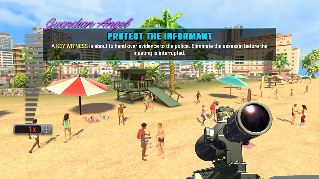 Vice Sniper: Crime Shooting 3D APK screenshot 4
