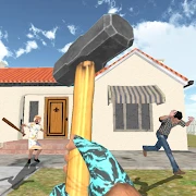 Granny Kick Neighbor: New Free Fun Shooting Games icon