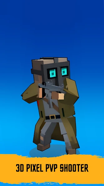 Battle Gun 3D - Pixel Block Fight Online PVP FPS screenshot 2