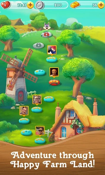 Download Farm Heroes Super Saga (MOD, lives/boosters) 0.45.14 screenshot 4