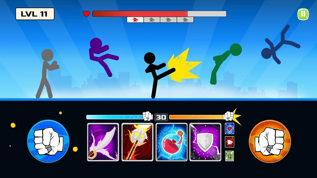 Stickman Fighter: Mega Brawl screenshot 1