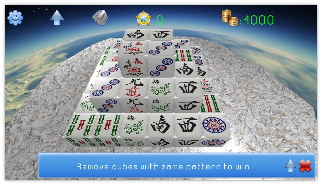 Mahjong 3D Cube Solitaire screenshot 1