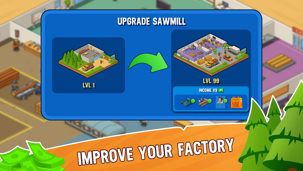 Lumber Inc Tycoon APK screenshot 4