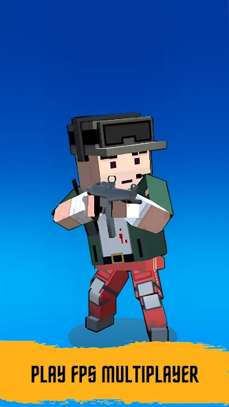 Battle Gun 3D - Pixel Block Fight Online PVP FPS screenshot 1