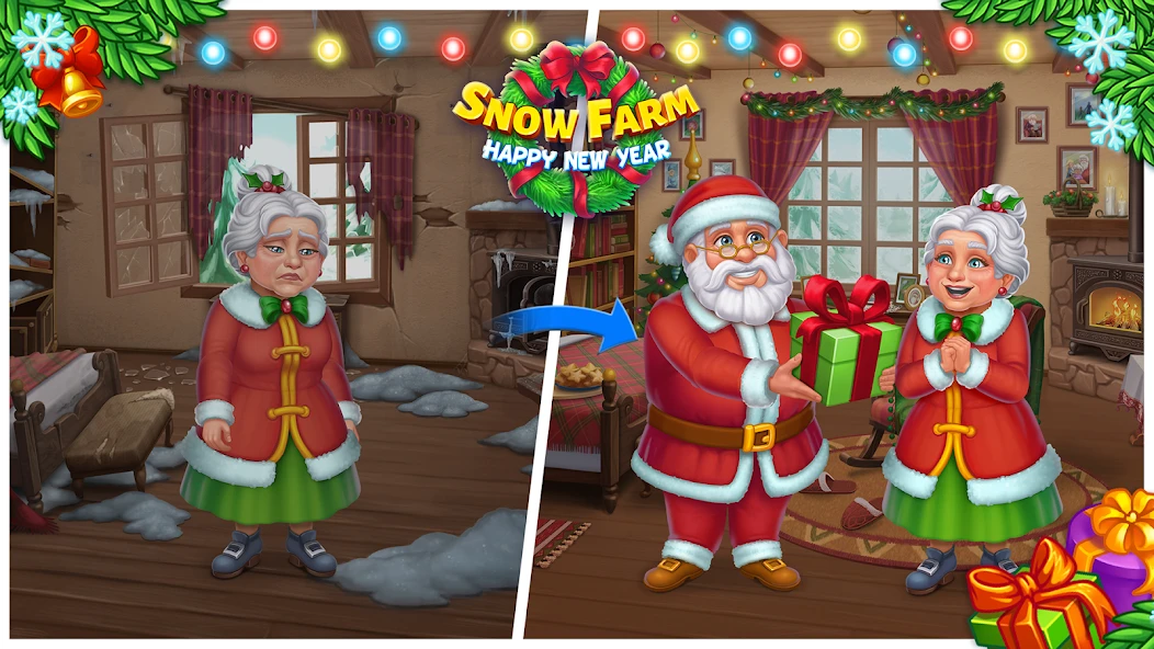 Farm Snow: Happy Christmas Story With Toys & Santa screenshot 5