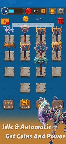Merge Axe - Idle Blacksmith Master screenshot 3