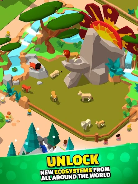Idle Zoo Tycoon 3D – Animal Park Game APK screenshot 5