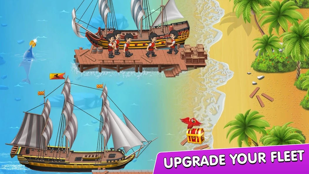 Pocket Ships Tap Tycoon: Idle Seaport Clicker screenshot 4