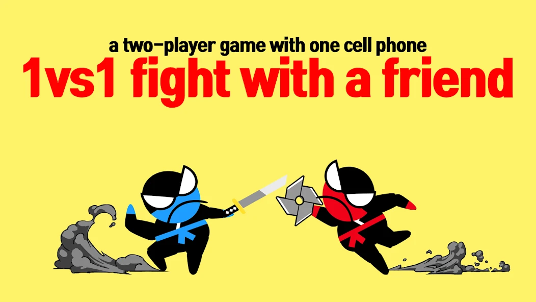 Jumping Ninja Battle - Two Player battle Action screenshot 1