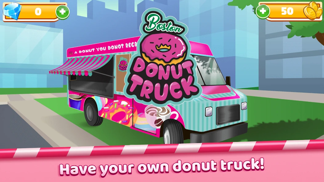Boston Donut Truck - Fast Food Cooking Game screenshot 1