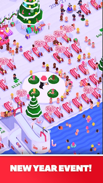 Idle Beach Tycoon : Cash Manager Simulator screenshot 1