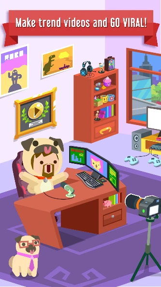 Vlogger Go Viral - Clicker screenshot 2