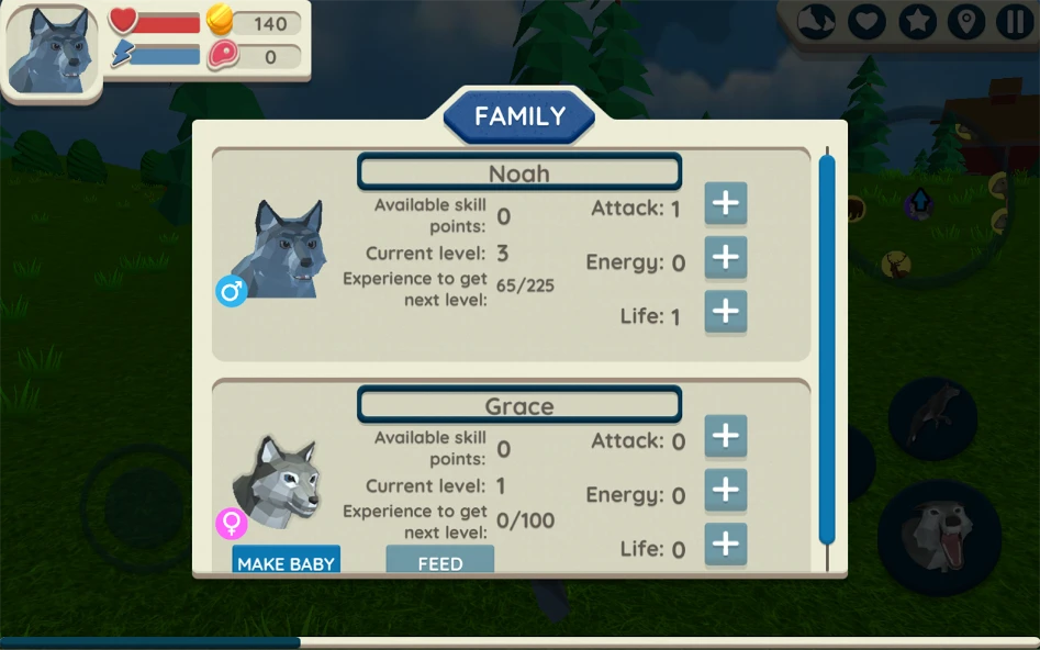 Wolf Simulator: Wild Animals 3D screenshot 4