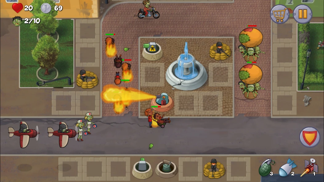 Zombie Town Defense screenshot 2