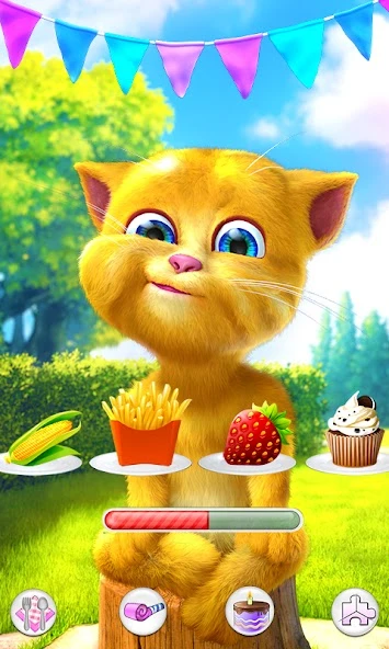 Download Talking Ginger 2 (MOD, Unlimited Snacks) 2.3 screenshot 3