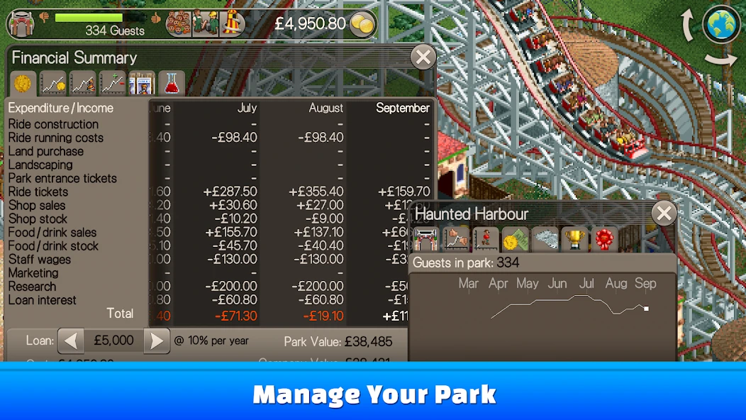 RollerCoaster Tycoon Classic APK screenshot 5