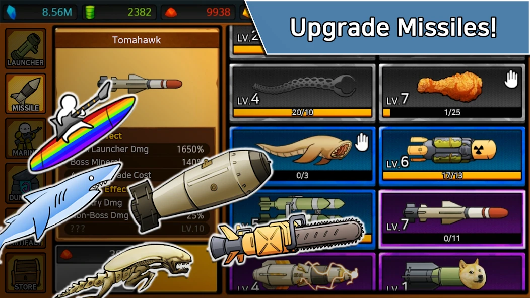 Missile Dude RPG: Tap Tap Missile screenshot 5