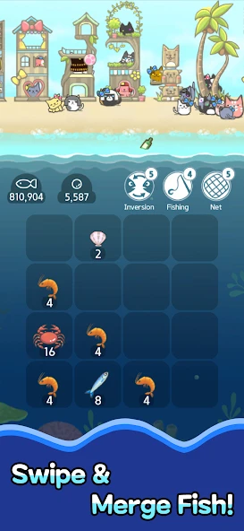 2048 Kitty Cat Island screenshot 1