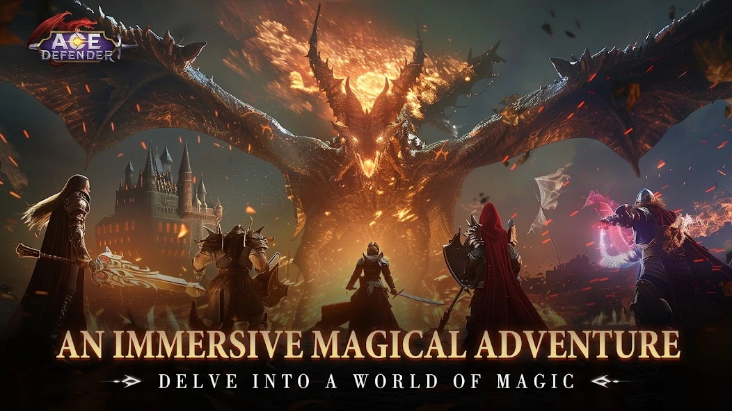 Ace Defender: War of Dragon Slayer screenshot 1