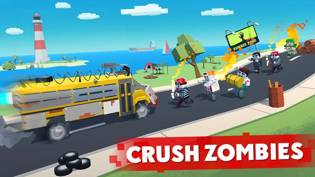 Zombie Derby: Pixel Survival screenshot 1