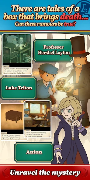 Layton: Pandora's Box in HD screenshot 2