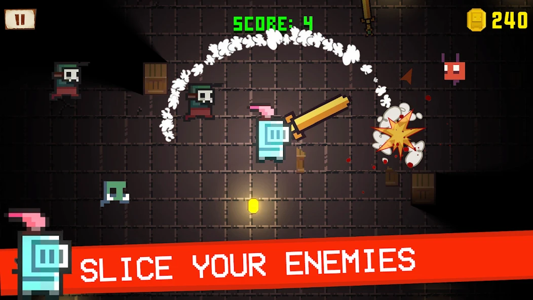 SLICE KNIGHT – DUNGEON FIGHTER & WEAPON SIMULATOR screenshot 2