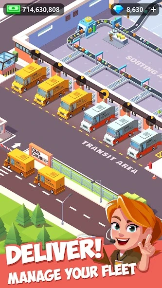 Idle Courier Tycoon - 3D Business Manager screenshot 2