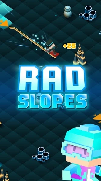 Blocky Snowboarding screenshot 3