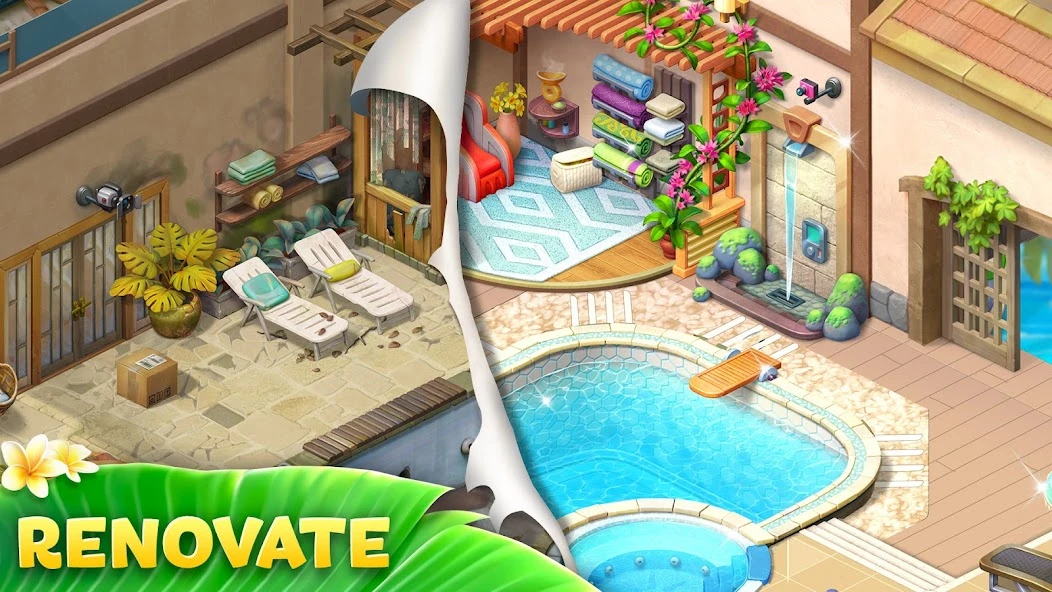 Hawaii Match-3 Mania Home Design & Matching Puzzle screenshot 3