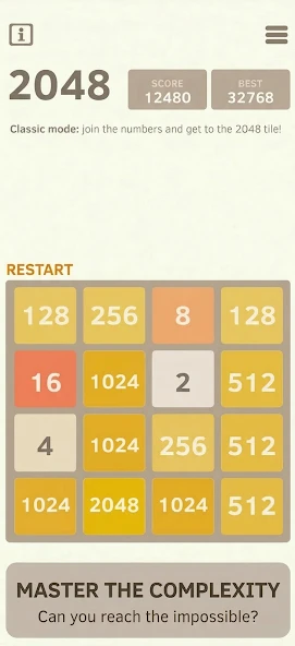 Download 2048 Number Puzzle game (MOD, Max Score) 6.46 screenshot 4
