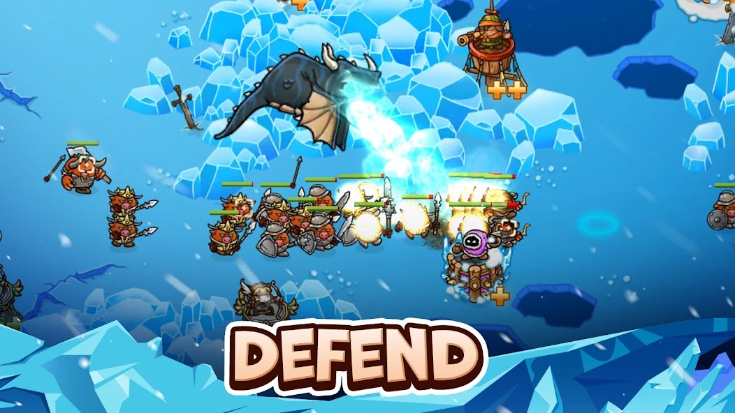 Crazy Defense Heroes: Tower Defense Strategy TD screenshot 1
