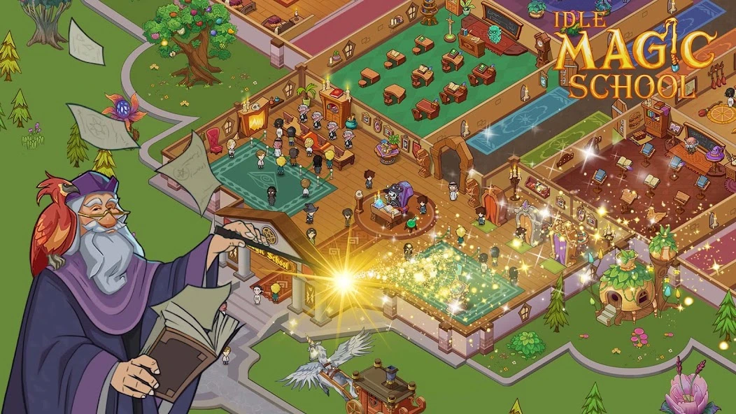 Idle Magic School APK screenshot 1