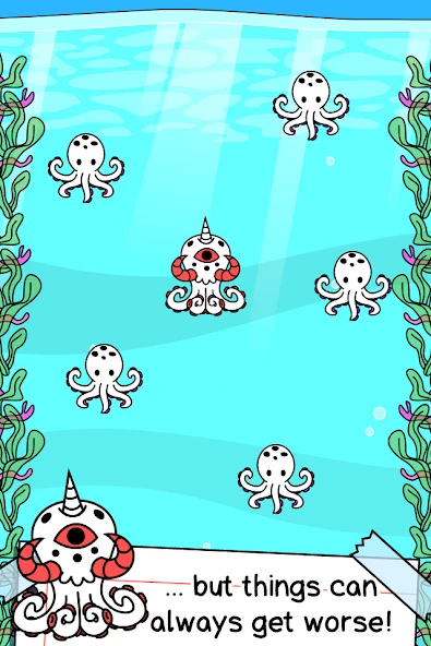 Download Octopus Evolution - 🐙 Clicker (MOD, unlimited money) 1.0 screenshot 2