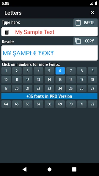 PRO Symbols, Nicknames, Letters, Text tools APK screenshot 4