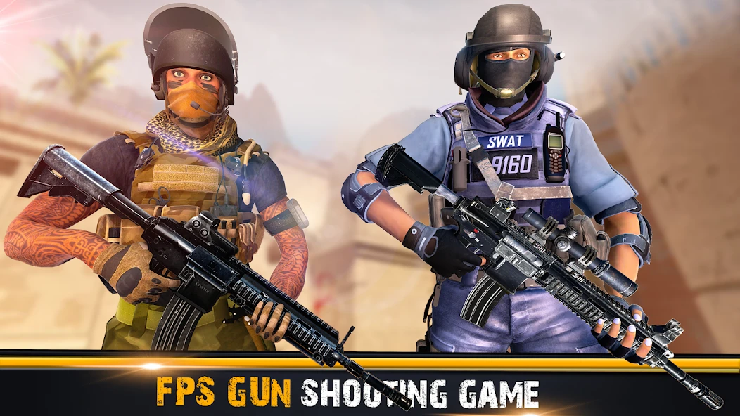 Real Commando Shooting Strike - Fps Shooting Games screenshot 1