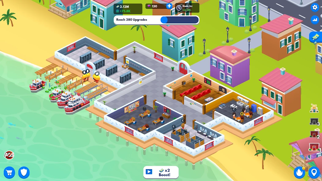Idle Tycoon Firefighter - Fire Emergency Manager screenshot 5