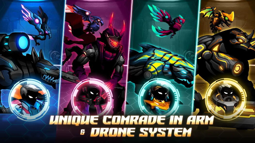 Cyber Fighters: Stickman Cyberpunk Impact Fighting screenshot 4