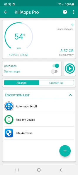 KillApps – Close all apps running APK screenshot 1