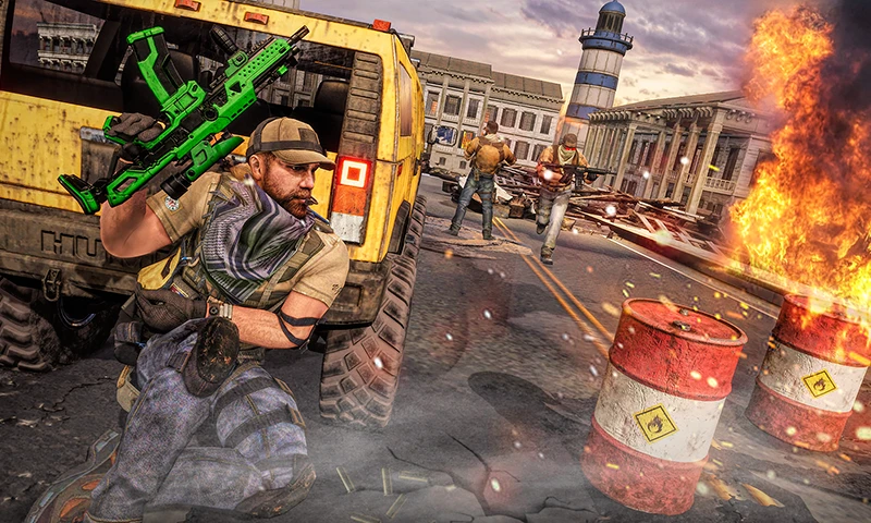 Cover Shoot 3D: Free Commando Game screenshot 2