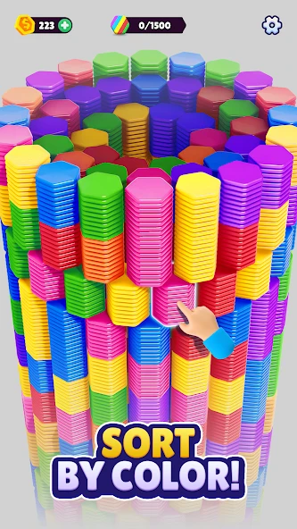 Hexa Sort APK screenshot 1