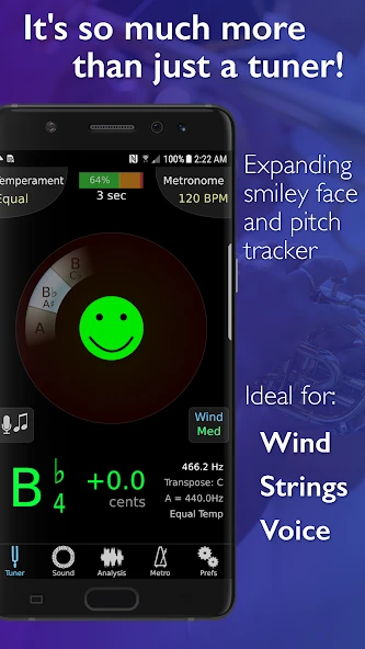 TonalEnergy Tuner and Metronome APK screenshot 1