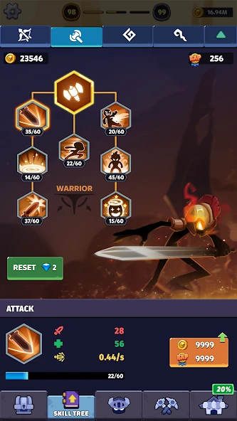 Idle Stickman Heroes: Monster Age screenshot 5
