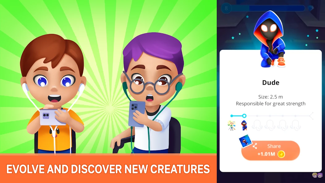 Human Evolution Clicker Game: Rise of Mankind screenshot 1